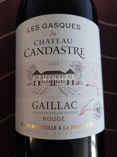 Sørvest Gaillac Château Candastre Les Gasques 2022