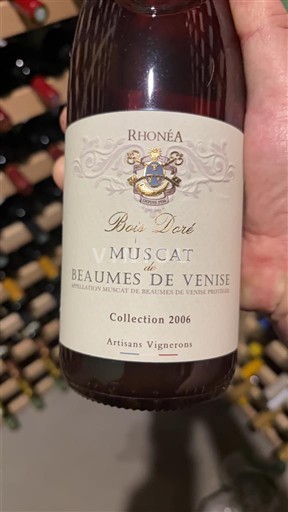 Lugina e Ronës Muscat i Baumes de Venisë Rhonéa Bois Doré 2006