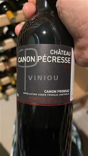 Bordoja Canon-Fronsac Château Canon Pécresse 2014