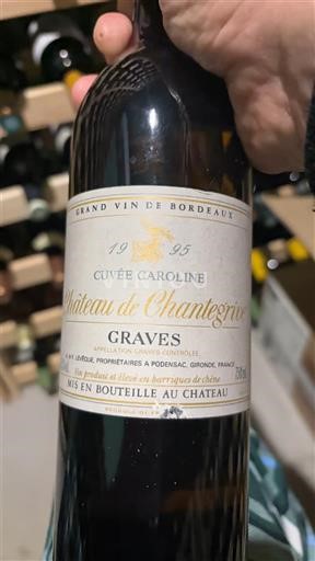 Bordoja Graves Château Chantegrive Caroline 1995
