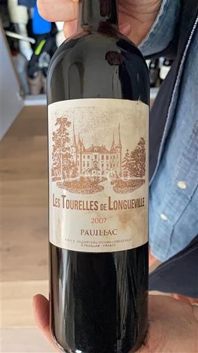 Bordoja Pauillac Château Pichon Baron Les Tourelles de Longueville 2007