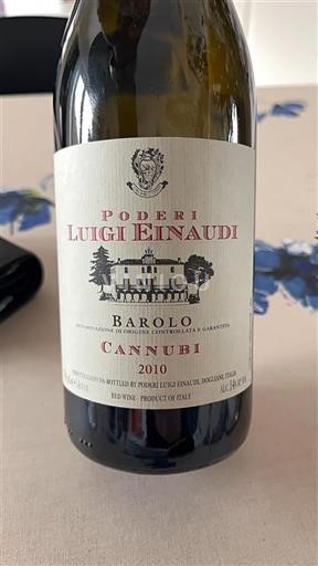 Pijemont Barolo Poderi Luigi Einaudi Cannubi 2010