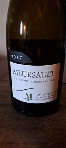 Bourgondië Meursault Famille Picard 2017