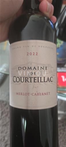 Bordo Bordo superior Domaine Courteillac Merlot-Cabernet 2022