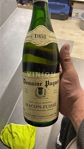 Burgund Mâcon og Mâcon-Villages Domaine Paquet 1988