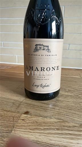 Veneto Амароне дела Валполичела Luigi Righetti La Storia di Famiglia 2018