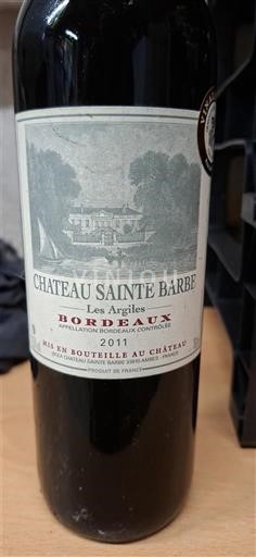 Bordeaux Château Sainte Barbe Les Argiles 2011
