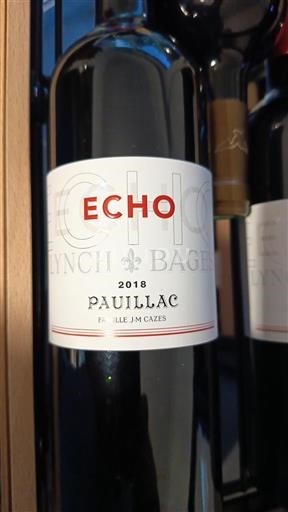 Bordeaux Pauillac Château Lynch-Bages Écho 2018