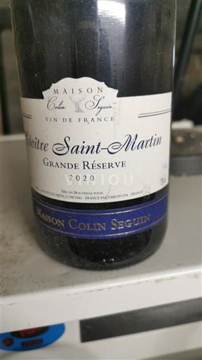 Burgundi Maison Colin Seguin Cloître Saint-Martin Grande Réserve 2020