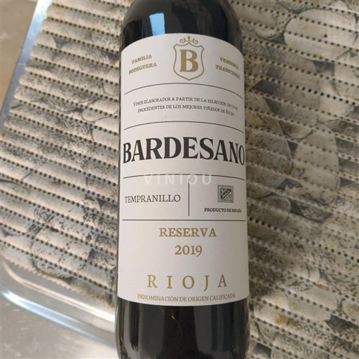 La Rioja Rioja Bardesano Reserva 2019