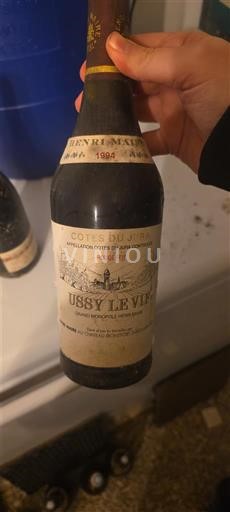 Jura Côtes-du-jura Henri Maire Ussy le Vif 1994