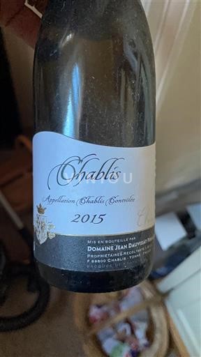 Bourgogne Chablis Domaine Jean Dauvissat Père & Fils 2015