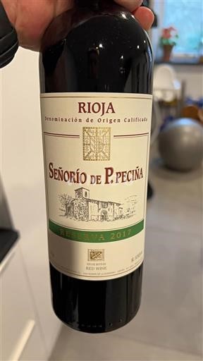 La Rioja Rioja Señorío de P. Peciña Reserva 2017