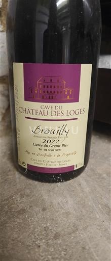 Божоље Brouilly Château Cave du Château des Loges du Granit Bleu 2022