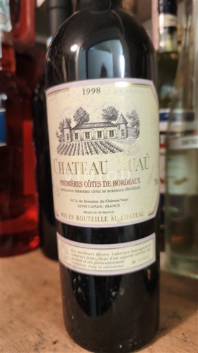 Bordoja Premières-côtes-de-bordeaux Château Suau 1998