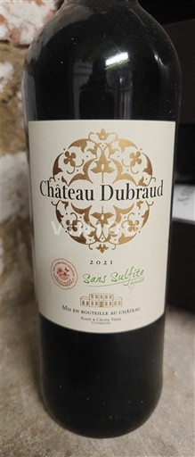 Burdeos Blaye-Côtes de Burdeos Château Dubraud 2021