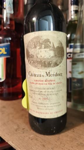 Bordoja Côtes-de-bourg Château Mendoce Grande Réserve 1996