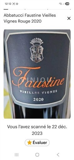 Korzika Аячо Domaine Comte Abbatucci Faustine Vieilles Vignes 2020