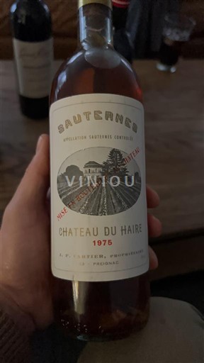 Bordoja Sauternes Château Haire 1975