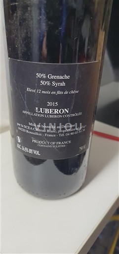 Lugina e Ronës Luberon Domaine Blanc Domaine Chasson 2015