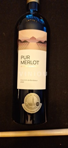 Burdeos Bordeaux Les Blanches Pur Merlot 2020