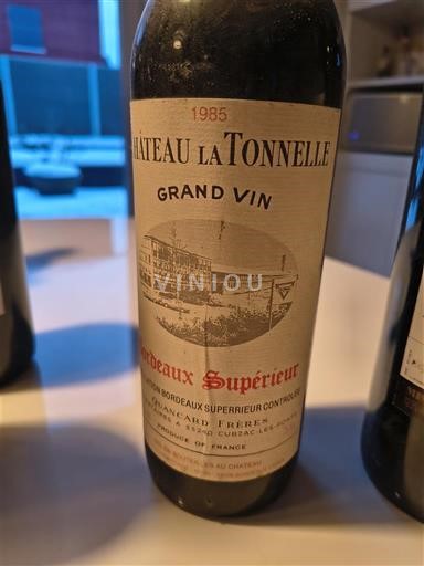 Bordo Bordo superior Château La Tonnelle 1985