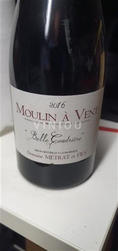 Божоље Moulin-à-vent Domaine Metrat et Fils Belle Coudrière 2016
