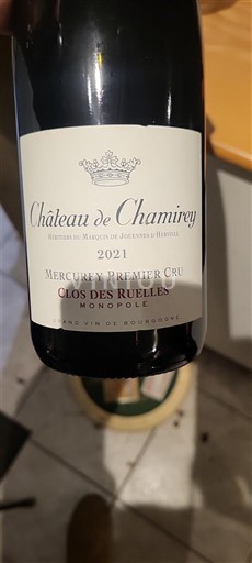 Borgoña Mercurey Premier Cru Château Chamirey Clos des Ruelles Monopole 2021