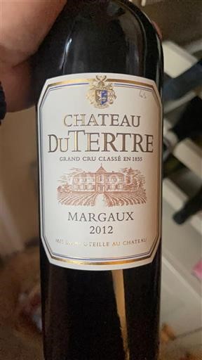 Bordeaux Margaux Grand Cru Château Tertre 2012