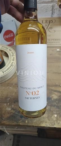 Bordeaux Sauternes Château Mont N°02 Jeanne Ikke-årgang