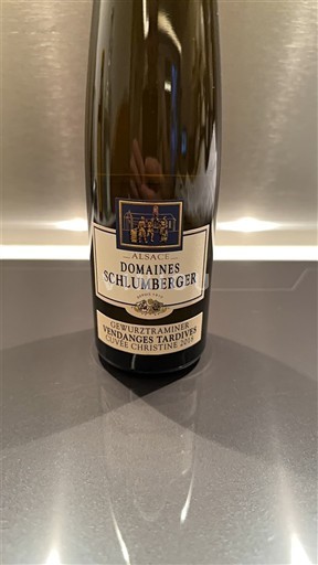 Алзас Гевурцтраминер Vendanges Tardives Domaine Domaines Schlumberger Christine 2018