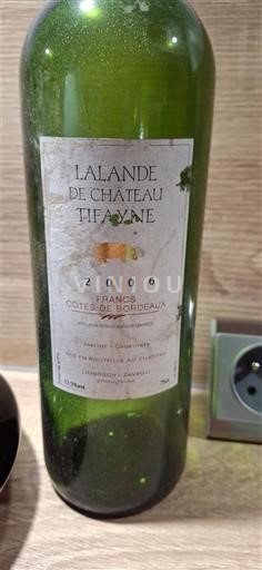 Bordoja Francs-kodrat-e-Bordosë Château Lalande de Château Tifayne 2006