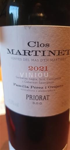 Katalonja Priorat Clos Martinet 2021