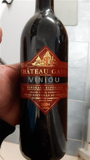 Bordo Bordo superior Château Gayon 2004