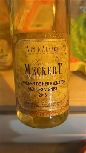 Алзас Аласас Domaine Meckert Kleveneer de Heiligenstein Vieilles Vignes 2016