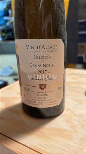 Алзас Аласас Sélection de Grains Nobles Aiméstentz Sélection de Grains Nobles Pinot Gris 2017