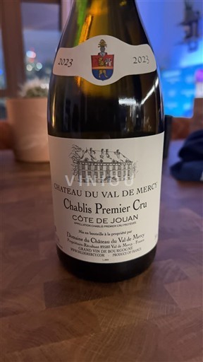 Bourgogne Chablis Premier Cru Château Val de Mercy Côte de Jouan 2023