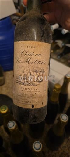 Bordeaux Fronsac Château La Motairie 1989