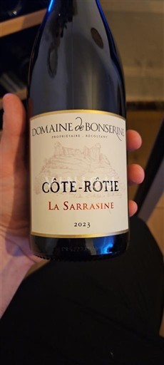 Rượu vang Rouge sec La Sarrasine Domaine Bonserine 2023 Pháp Thung lũng Rhône Côte-rôtie AOC