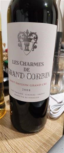 Bordo Сент-Емилион Гранд Кру Château Grand Corbin Les Charmes de Grand Corbin 2008