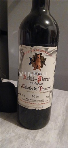 Bordeaux Lalande-de-Pomerol Château Saint-Pierre L'Arlequin 2019