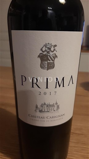 Bordoja Premières-côtes-de-bordeaux Château Carignan Prima 2017