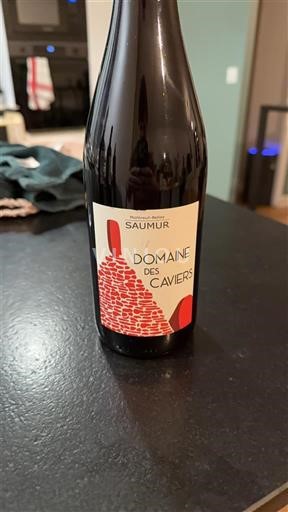 Viinit Rouge sec Domaine Caviers 2024 Ranska Loiren laakso Saumur AOC