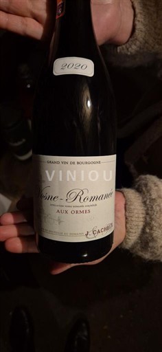 Vin Rouge sec Aux Ormes Cachot 2020 France Bourgogne Vosne-romanée AOC