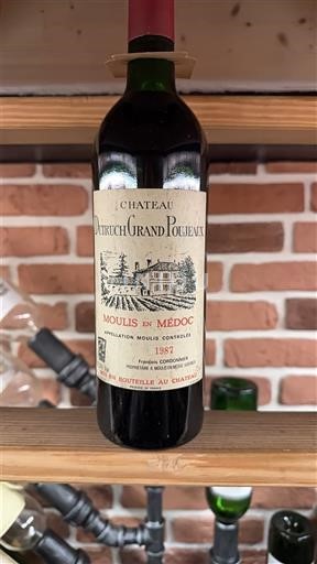 Bordoja Moulis-en-Médoc Château Dutruche Grand Poujeaux 1987