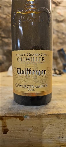 Alsace Gewurztraminer Grand Cru Wolfberger Ollwiller 2016