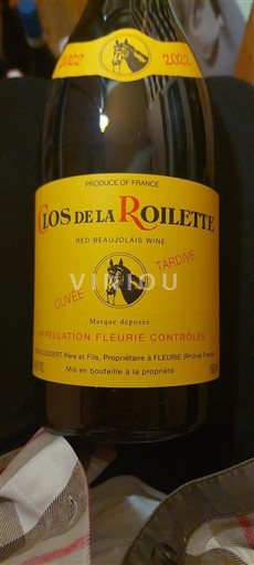 Beaujolais Fleurie Clos de la Roilette Tardive 2022
