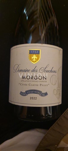 Beaujolais Morgon Domaine Souchons Claude Pillet 2022