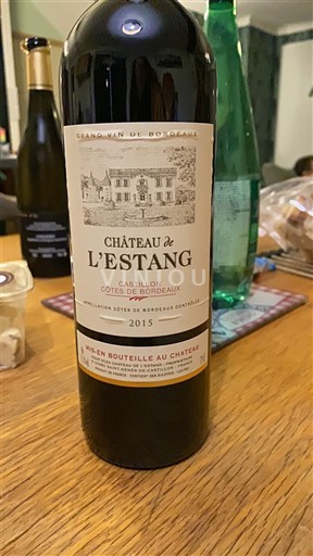 Bordoja Castillon-côtes-de-bordeaux Château L'Estang 2015