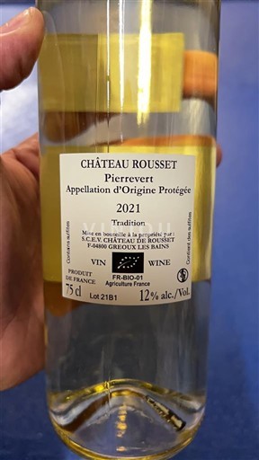 Lugina e Ronës Pierrevert Château Rousset Tradition 2021